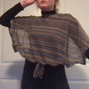 Zara mesh multicolored blouse